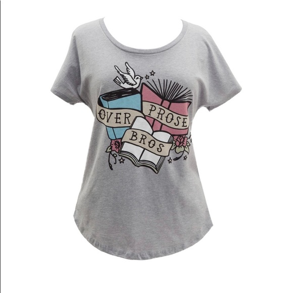 Out of Print Tops - NWT Prose over Bros No Book Bans cotton blend t-shirt XS